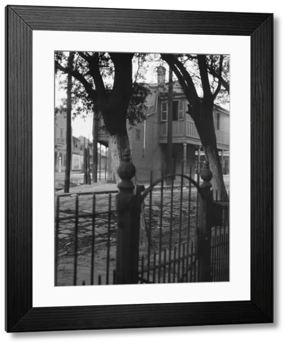 Framed Print : Triangular Bar, Magazine Street, New Orleans, between 1920 and 1926. Creator: Arnold Genthe Framed Print : Triangular Bar, Magazine Street, New Orleans, between 1920 and 1926. Creator: Arnold Genthe