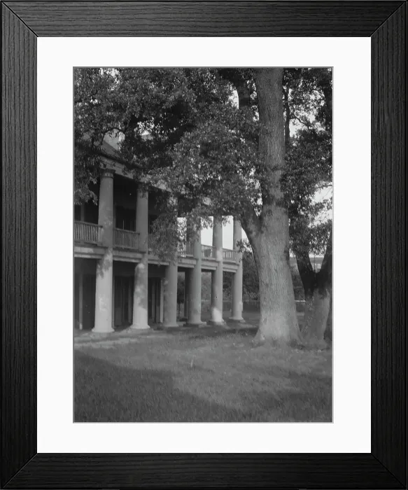 Framed Print : Plantation house, New Orleans, between 1920 and 1926. Creator: Arnold Genthe