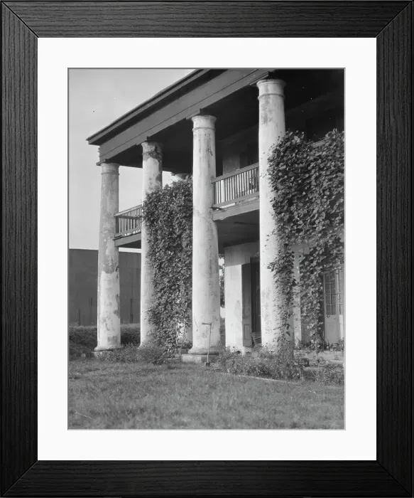 Framed Print : Plantation house, possibly the Belles Demoiselles, New Orleans, between 1920 and 1926. Creator: Arnold Genthe Framed Print : Plantation house, possibly the Belles Demoiselles, New Orleans, between 1920 and 1926. Creator: Arnold Genthe