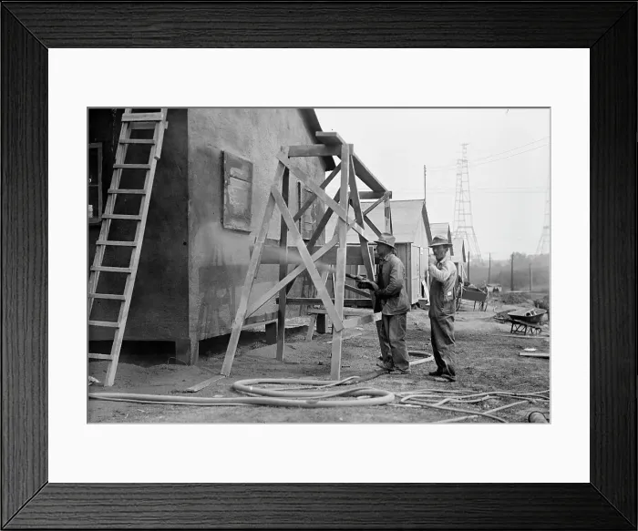 Framed Print : Fort McHenry, Cement Gun Used in Building Camp, 1917. Creator: Harris & Ewing. Fort McHenry, Cement Gun Used in Building Camp, 1917. Creator: Harris & Ewing Framed Print : Fort McHenry, Cement Gun Used in Building Camp, 1917. Creator: Harris & Ewing. Fort McHenry, Cement Gun Used in Building Camp, 1917. Creator: Harris & Ewing