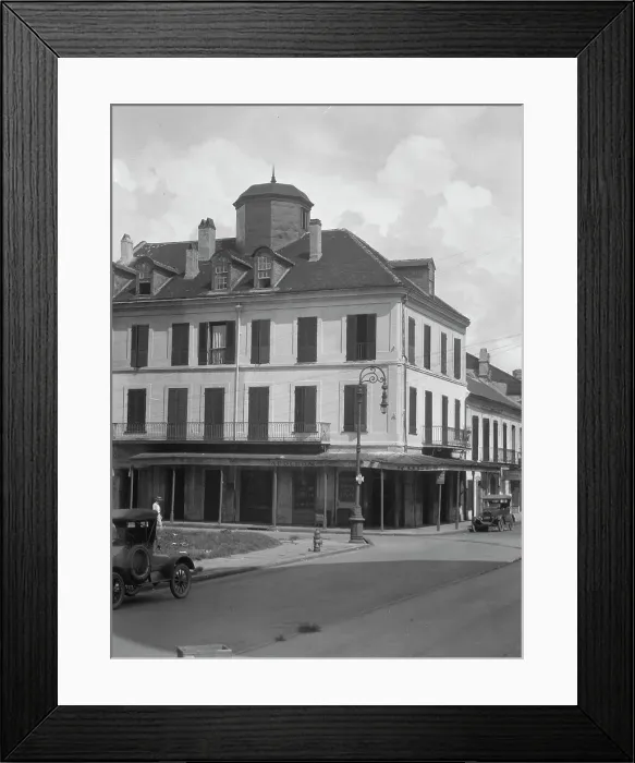 Framed Print : Napoleon House on Chartres Street, New Orleans, between 1920 and 1926. Creator: Arnold Genthe Framed Print : Napoleon House on Chartres Street, New Orleans, between 1920 and 1926. Creator: Arnold Genthe