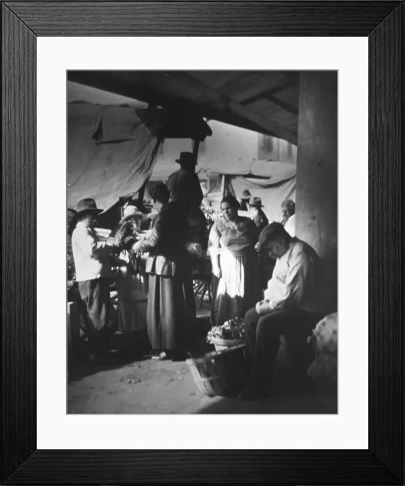 Framed Print : At the French market, New Orleans, between 1920 and 1926. Creator: Arnold Genthe Framed Print : At the French market, New Orleans, between 1920 and 1926. Creator: Arnold Genthe