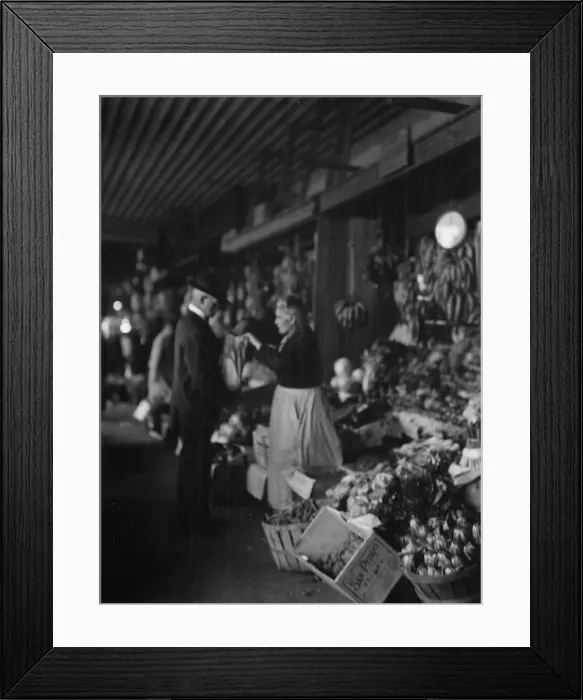 Framed Print : Market scene, New Orleans, between 1920 and 1926. Creator: Arnold Genthe Framed Print : Market scene, New Orleans, between 1920 and 1926. Creator: Arnold Genthe