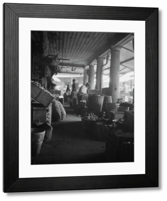 Framed Print : Market scene, New Orleans, between 1920 and 1926. Creator: Arnold Genthe Framed Print : Market scene, New Orleans, between 1920 and 1926. Creator: Arnold Genthe