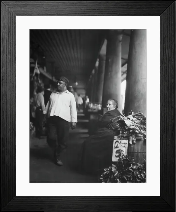 Framed Print : Market scene, New Orleans, between 1920 and 1926. Creator: Arnold Genthe Framed Print : Market scene, New Orleans, between 1920 and 1926. Creator: Arnold Genthe