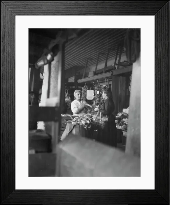 Framed Print : Market scene, New Orleans, between 1920 and 1926. Creator: Arnold Genthe Framed Print : Market scene, New Orleans, between 1920 and 1926. Creator: Arnold Genthe
