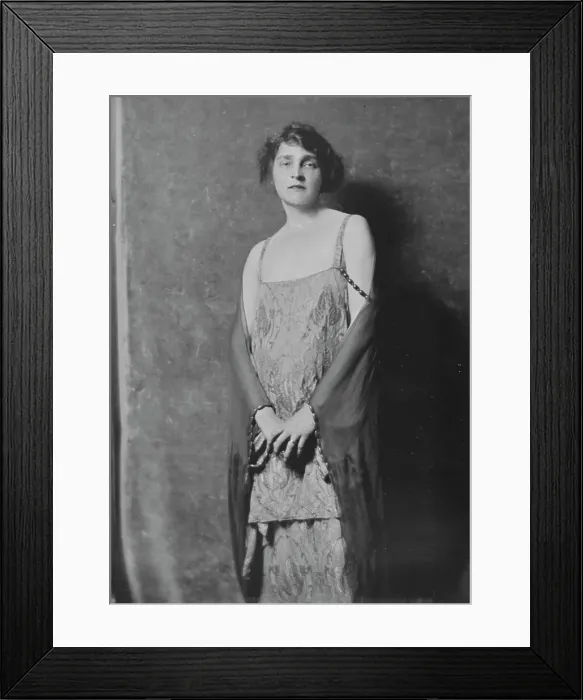 Framed Print : Mrs. Thomas Moore, portrait photograph, 1917 Dec. 13. Creator: Arnold Genthe Framed Print : Mrs. Thomas Moore, portrait photograph, 1917 Dec. 13. Creator: Arnold Genthe