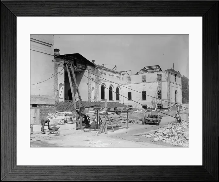 Framed Print : District of Columbia Supreme Court Being Remodeled, 1917. Creator: Harris & Ewing. District of Columbia Supreme Court Being Remodeled, 1917. Creator: Harris & Ewing Framed Print : District of Columbia Supreme Court Being Remodeled, 1917. Creator: Harris & Ewing. District of Columbia Supreme Court Being Remodeled, 1917. Creator: Harris & Ewing