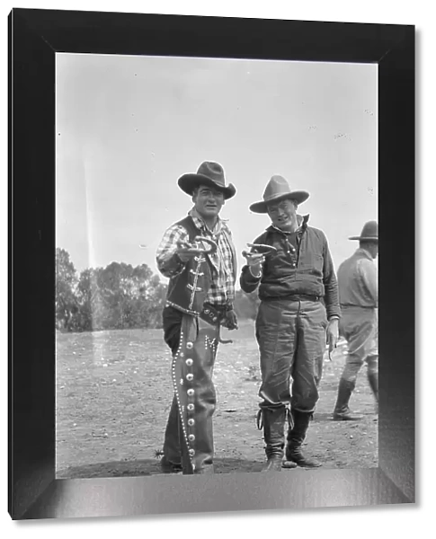 Movie set for a western, between 1896 and 1942. Creator: Arnold Genthe