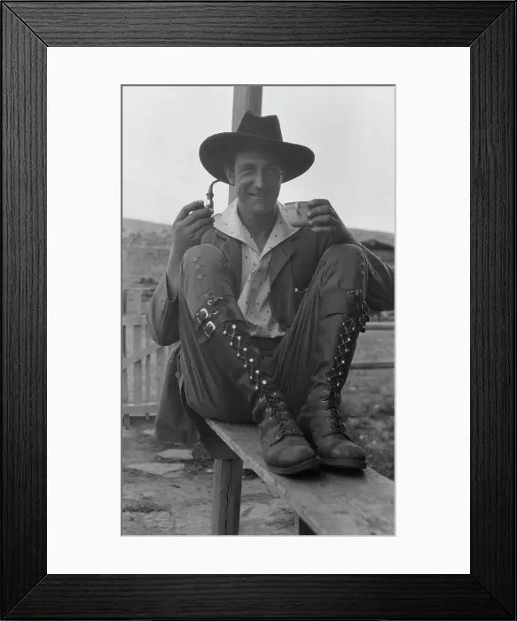 Framed Print : Movie set for a western, between 1896 and 1942. Creator: Arnold Genthe Framed Print : Movie set for a western, between 1896 and 1942. Creator: Arnold Genthe