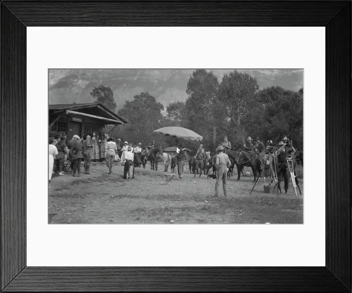 Framed Print : Movie set for a western, between 1896 and 1942. Creator: Arnold Genthe Framed Print : Movie set for a western, between 1896 and 1942. Creator: Arnold Genthe