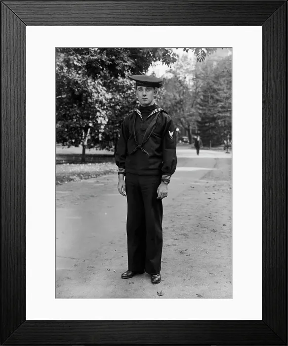 Framed Print : C. Dunbar, Sailor, U.S.N. (W.), 1917. Creator: Harris & Ewing. C. Dunbar, Sailor, U.S.N. (W.), 1917. Creator: Harris & Ewing Framed Print : C. Dunbar, Sailor, U.S.N. (W.), 1917. Creator: Harris & Ewing. C. Dunbar, Sailor, U.S.N. (W.), 1917. Creator: Harris & Ewing