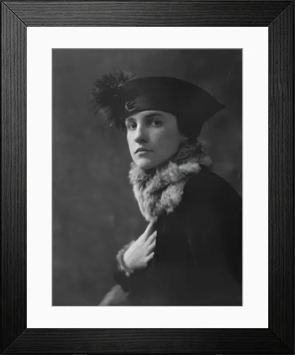 Framed Print : Mrs. E.S. Newbold, portrait photograph, 1918 Mar. 6. Creator: Arnold Genthe Framed Print : Mrs. E.S. Newbold, portrait photograph, 1918 Mar. 6. Creator: Arnold Genthe