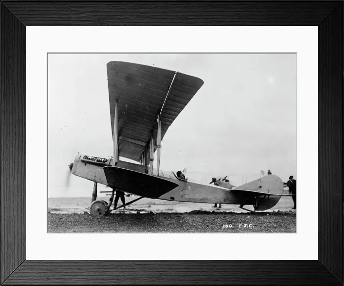 Framed Print : Curtiss Airplane - Type R. Plane, 1916. Creator: Harris & Ewing. Curtiss Airplane - Type R. Plane, 1916. Creator: Harris & Ewing