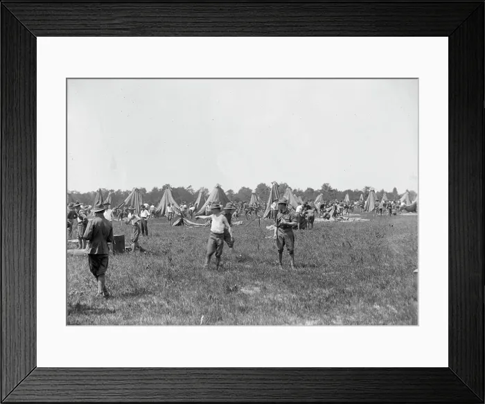 Framed Print : D.C. National Guard in Camp, 1915. Creator: Harris & Ewing. D.C. National Guard in Camp, 1915. Creator: Harris & Ewing Framed Print : D.C. National Guard in Camp, 1915. Creator: Harris & Ewing. D.C. National Guard in Camp, 1915. Creator: Harris & Ewing