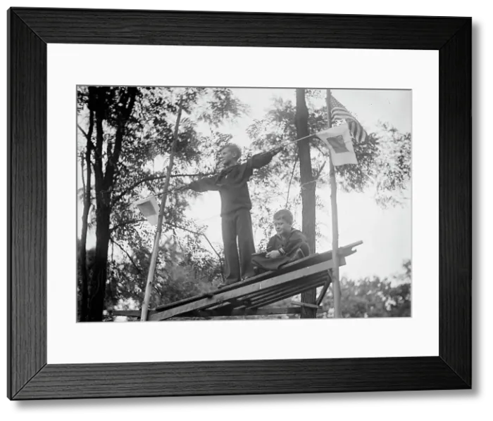 Framed Print : Frank A. Daniels, Right, with Brother Jonathan Daniels, 1915. Creator: Harris & Ewing. Frank A. Daniels, Right, with Brother Jonathan Daniels, 1915. Creator: Harris & Ewing Framed Print : Frank A. Daniels, Right, with Brother Jonathan Daniels, 1915. Creator: Harris & Ewing. Frank A. Daniels, Right, with Brother Jonathan Daniels, 1915. Creator: Harris & Ewing