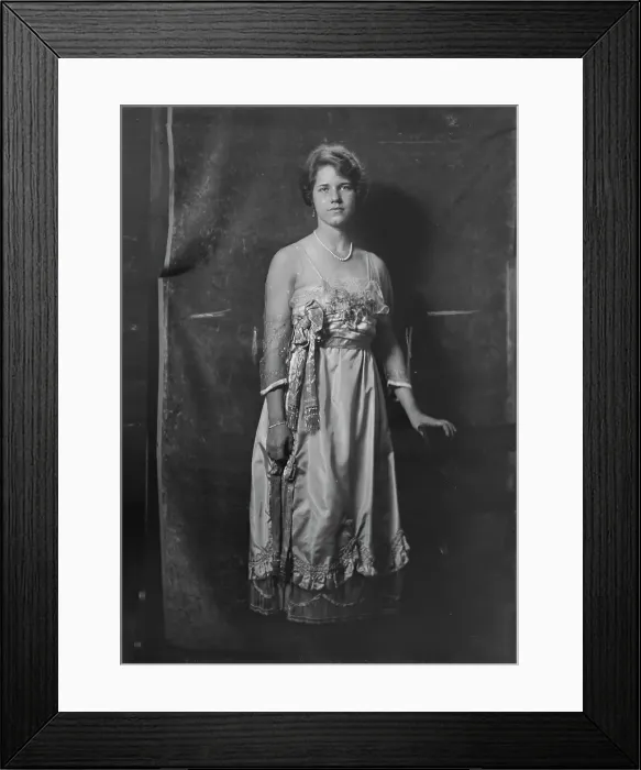 Framed Print : Miss Lucy Patterson, portrait photograph, 1918 Dec. 7. Creator: Arnold Genthe Framed Print : Miss Lucy Patterson, portrait photograph, 1918 Dec. 7. Creator: Arnold Genthe