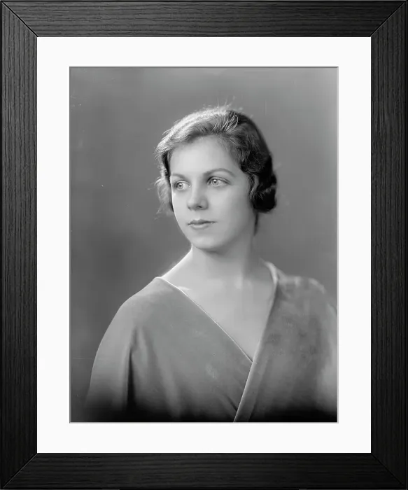 Framed Print : Annie Campbell - Portrait, 1933. Creator: Harris & Ewing. Annie Campbell - Portrait, 1933. Creator: Harris & Ewing
