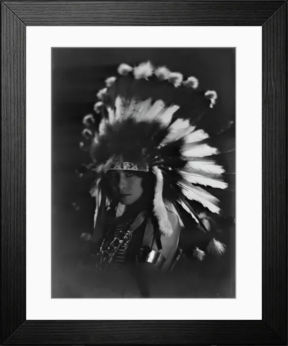 Framed Print : Princess White Deer, or Princess Deer Foot, portrait photograph, 1919 Oct. 14. Creator: Arnold Genthe Framed Print : Princess White Deer, or Princess Deer Foot, portrait photograph, 1919 Oct. 14. Creator: Arnold Genthe