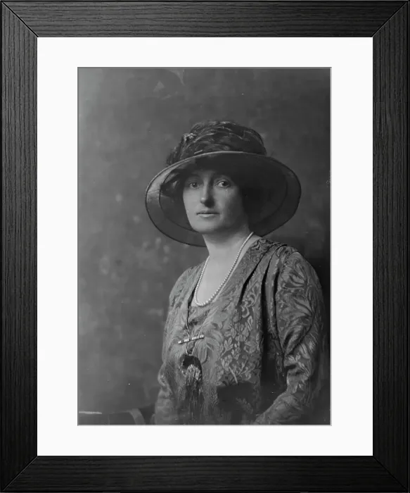 Framed Print : Mrs. Seward Prosser, portrait photograph, 1919 June. Creator: Arnold Genthe Framed Print : Mrs. Seward Prosser, portrait photograph, 1919 June. Creator: Arnold Genthe