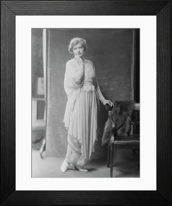 Framed Print : Miss Louise Prussing, portrait photograph, 1918 May 31. Creator: Arnold Genthe Framed Print : Miss Louise Prussing, portrait photograph, 1918 May 31. Creator: Arnold Genthe