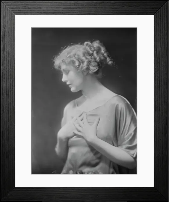 Framed Print : Miss Louise Prussing, portrait photograph, 1918 May 31. Creator: Arnold Genthe Framed Print : Miss Louise Prussing, portrait photograph, 1918 May 31. Creator: Arnold Genthe