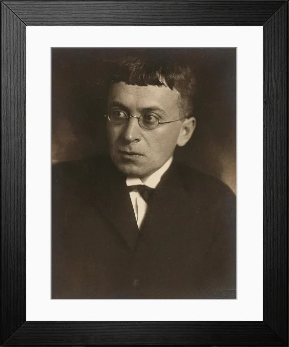Framed Print : Portrait of Karl Kraus (1874-1936), 1918. Creator: Schieberth, Hermann (1876-c. 1948) Framed Print : Portrait of Karl Kraus (1874-1936), 1918. Creator: Schieberth, Hermann (1876-c. 1948)