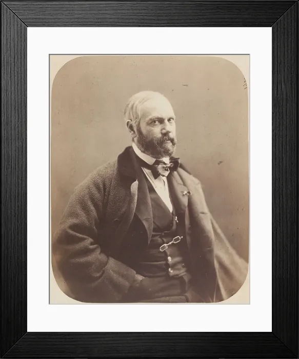 Framed Print : Portrait of Louis Candide Boulanger (1806-1867), Third Quarter of 19th cen.. Creator: Nadar, Gaspard-Félix (1820-1910) Framed Print : Portrait of Louis Candide Boulanger (1806-1867), Third Quarter of 19th cen.. Creator: Nadar, Gaspard-Félix (1820-1910)