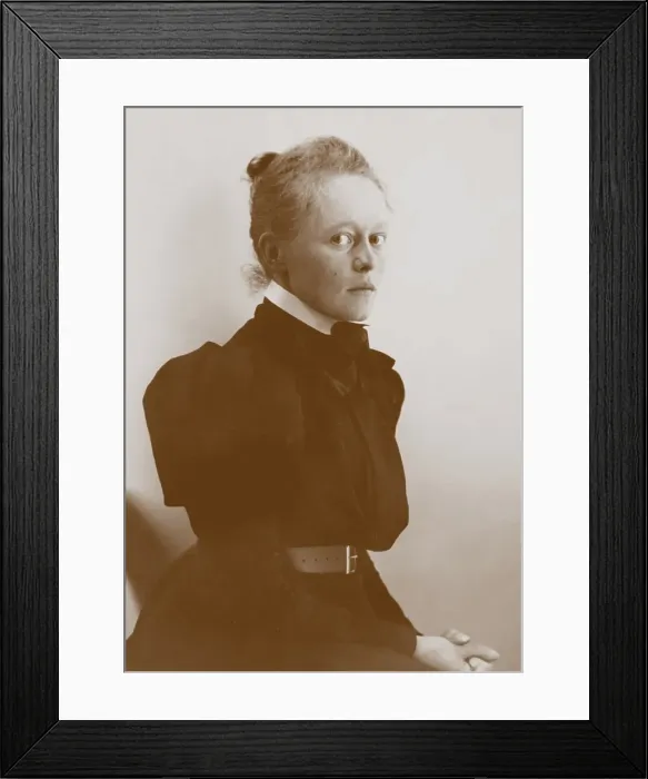Framed Print : Portrait of the artist Helene Schjerfbeck (1862-1946), Early 1890s. Creator: Anonymous Framed Print : Portrait of the artist Helene Schjerfbeck (1862-1946), Early 1890s. Creator: Anonymous