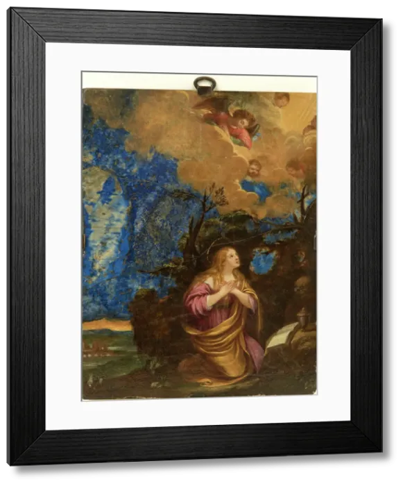 Framed Print : The Repentant Mary Magdalene, First Half of 17th cen.. Creator: Anonymous Framed Print : The Repentant Mary Magdalene, First Half of 17th cen.. Creator: Anonymous