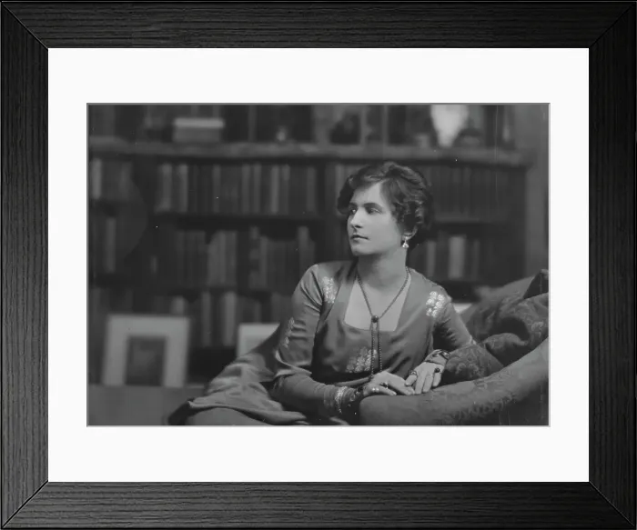 Framed Print : Mrs. S. Reilly, portrait photograph, 1918 Mar. 4. Creator: Arnold Genthe Framed Print : Mrs. S. Reilly, portrait photograph, 1918 Mar. 4. Creator: Arnold Genthe