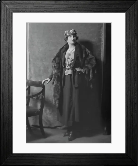 Framed Print : Mrs. S. Reilly, portrait photograph, 1918 Mar. 4. Creator: Arnold Genthe Framed Print : Mrs. S. Reilly, portrait photograph, 1918 Mar. 4. Creator: Arnold Genthe