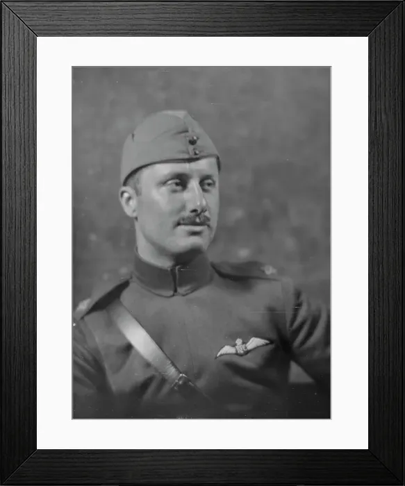 Framed Print : Lieutenant John Renne, portrait photograph, 1918 May. Creator: Arnold Genthe Framed Print : Lieutenant John Renne, portrait photograph, 1918 May. Creator: Arnold Genthe