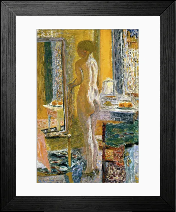 Framed Print : Nude with mirror (Nu au miroir), 1931. Creator: Bonnard, Pierre (1867-1947) Framed Print : Nude with mirror (Nu au miroir), 1931. Creator: Bonnard, Pierre (1867-1947)