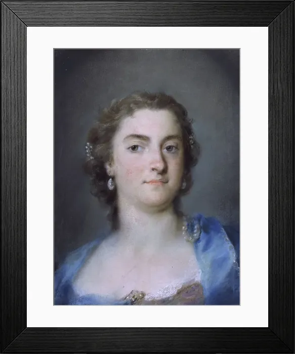 Framed Print : Portrait of the Singer Faustina Bordoni (1697-1781), 1730-1735. Creator: Carriera, Rosalba Giovanna (1657-1757) Framed Print : Portrait of the Singer Faustina Bordoni (1697-1781), 1730-1735. Creator: Carriera, Rosalba Giovanna (1657-1757)