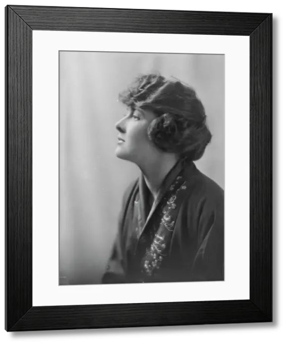 Framed Print : Miss Reutte, portrait photograph, 1918 May. Creator: Arnold Genthe Framed Print : Miss Reutte, portrait photograph, 1918 May. Creator: Arnold Genthe