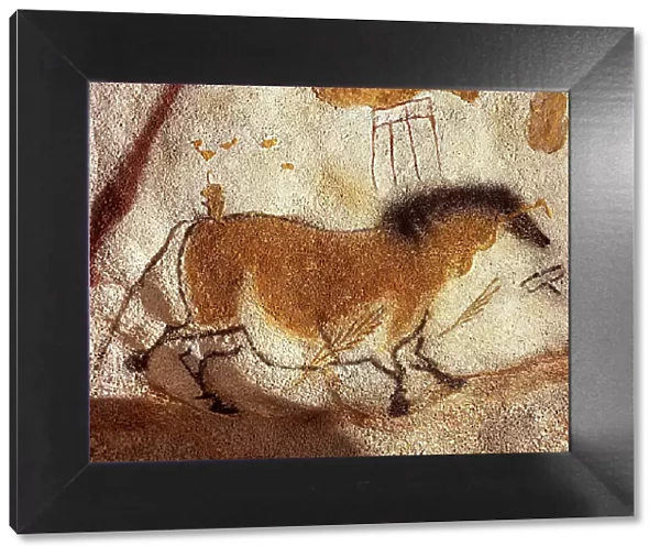 Chinese horse. Caves painting of Lascaux, ca 16.000-15.000 BC. Creator: Art of the Upper Paleolithic