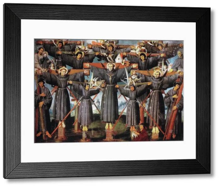 Framed Print : Martyrs of Nagasaki, c.1630. Creator: Pardo de Lagos, Lázaro (active 1630-1660) Framed Print : Martyrs of Nagasaki, c.1630. Creator: Pardo de Lagos, Lázaro (active 1630-1660)