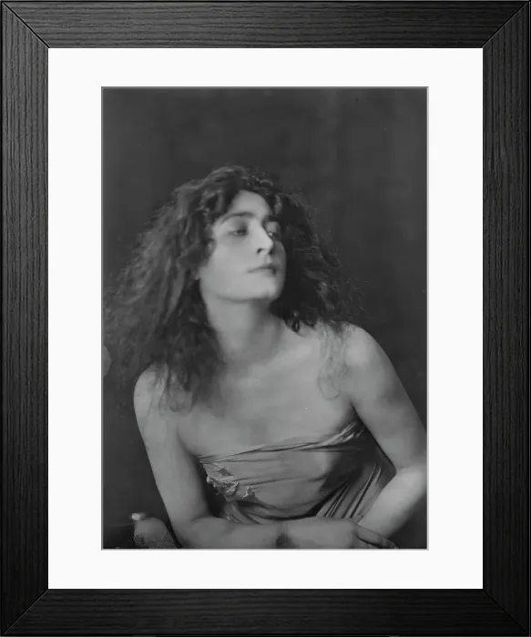 Framed Print : Miss Flore Revalles, portrait photograph, 1918 Sept. 26. Creator: Arnold Genthe Framed Print : Miss Flore Revalles, portrait photograph, 1918 Sept. 26. Creator: Arnold Genthe
