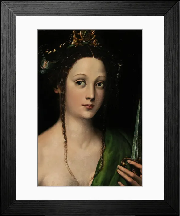 Framed Print : Lucretia, ca 1535-1540. Creator: Grazia (da Pistoia), Leonardo (1502-1548) Framed Print : Lucretia, ca 1535-1540. Creator: Grazia (da Pistoia), Leonardo (1502-1548)