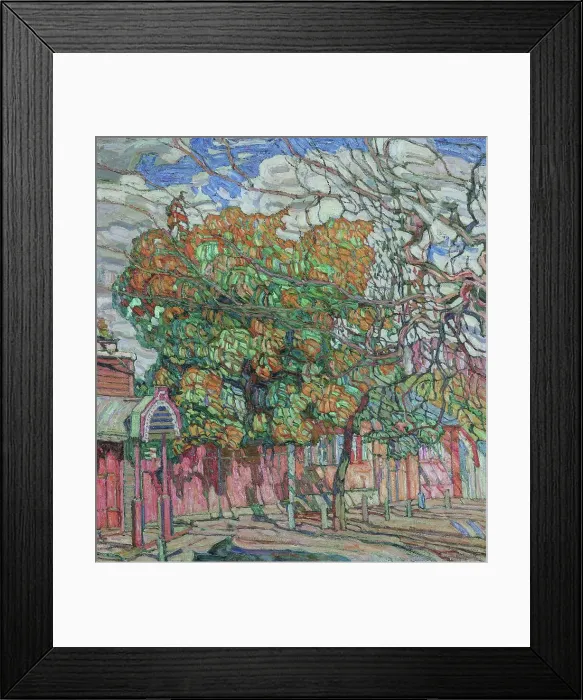 Framed Print : A City View. Autumn, 1914. Creator: Manievich (Manevich), Abraham (Abram) (1883-1942) Framed Print : A City View. Autumn, 1914. Creator: Manievich (Manevich), Abraham (Abram) (1883-1942)
