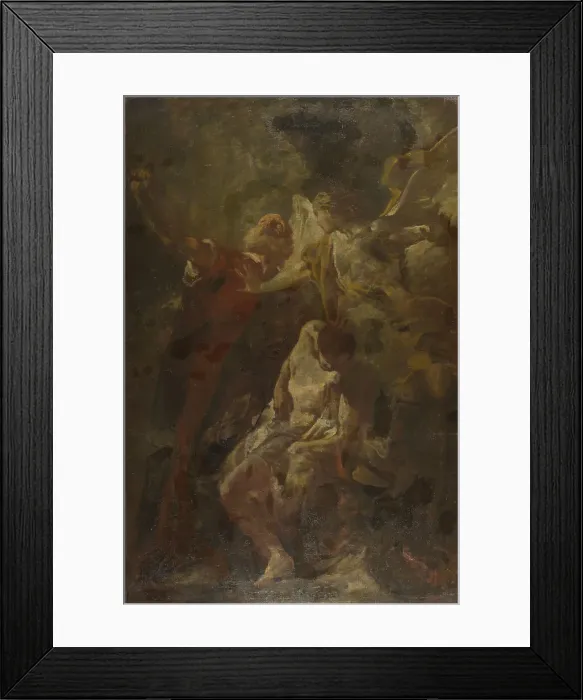 Framed Print : The Sacrifice of Isaac, after 1735. Creator: Piazzetta, Gian Battista (1683-1754) Framed Print : The Sacrifice of Isaac, after 1735. Creator: Piazzetta, Gian Battista (1683-1754)