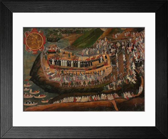 Framed Print : Martyrdom of Nagasaki, 1622. Creator: Anonymous Framed Print : Martyrdom of Nagasaki, 1622. Creator: Anonymous