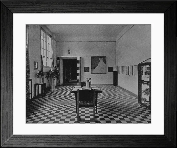 Framed Print : The exhibition room of the Wiener Werkstätte at the 1907 International Art Exhibition in...1907. Creator: Anonymous Framed Print : The exhibition room of the Wiener Werkstätte at the 1907 International Art Exhibition in...1907. Creator: Anonymous