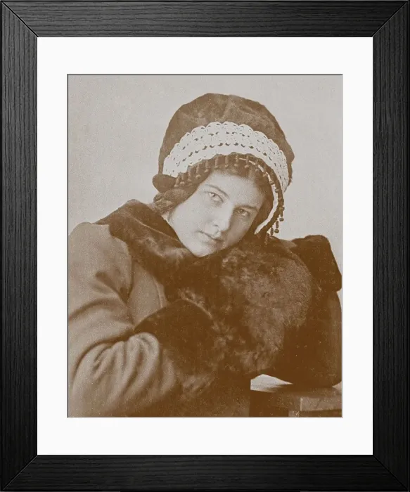 Framed Print : Portrait of Larissa Reisner (1895-1926). Creator: Anonymous Framed Print : Portrait of Larissa Reisner (1895-1926). Creator: Anonymous