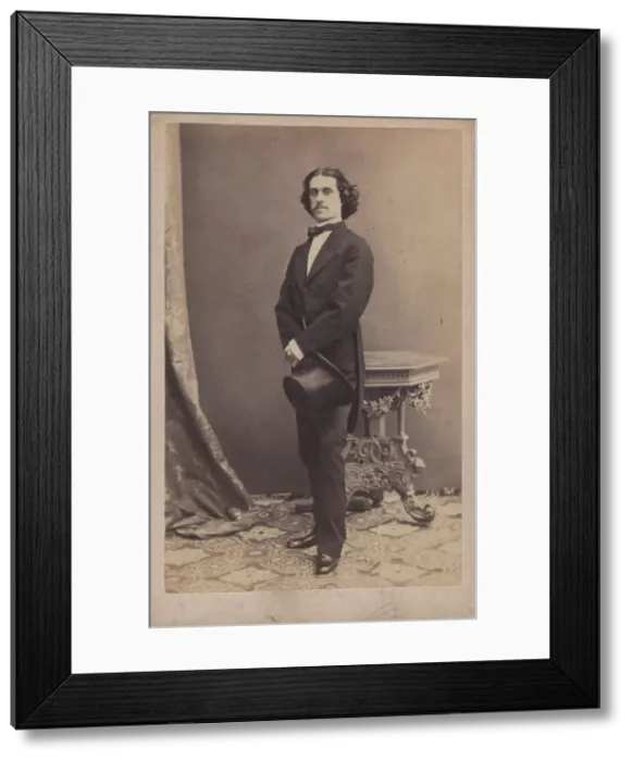 Framed Print : Portrait of the composer Josef Strauss (1827-1870). Creator: Schrank, Ludwig (1828-1905) Framed Print : Portrait of the composer Josef Strauss (1827-1870). Creator: Schrank, Ludwig (1828-1905)