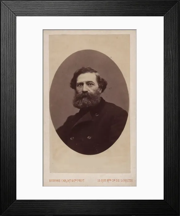 Framed Print : Portrait of the cellist and composer Alfredo Piatti (1822-1901), ca 1860. Creator: Carjat, Étienne (1828-1906) Framed Print : Portrait of the cellist and composer Alfredo Piatti (1822-1901), ca 1860. Creator: Carjat, Étienne (1828-1906)