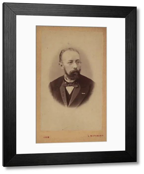 Framed Print : Portrait of the librettist and composer Franz Friedrich Richard Genée (1823-1895), 1869. Creator: Photo studio Leopold Wittmann Framed Print : Portrait of the librettist and composer Franz Friedrich Richard Genée (1823-1895), 1869. Creator: Photo studio Leopold Wittmann