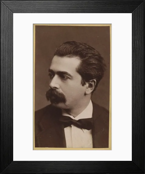 Framed Print : Portrait of the pianist and composer Józef Wieniawski (1837-1912), c. 1875. Creator: Luckhardt, Fritz (1843-1894) Framed Print : Portrait of the pianist and composer Józef Wieniawski (1837-1912), c. 1875. Creator: Luckhardt, Fritz (1843-1894)