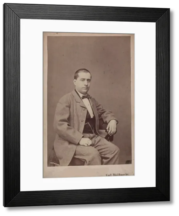 Framed Print : Portrait of the Composer Vincenzo Fioravanti (1799-1877), c. 1850. Creator: Mahlknecht, Carl (Karl) (1810-1893) Framed Print : Portrait of the Composer Vincenzo Fioravanti (1799-1877), c. 1850. Creator: Mahlknecht, Carl (Karl) (1810-1893)